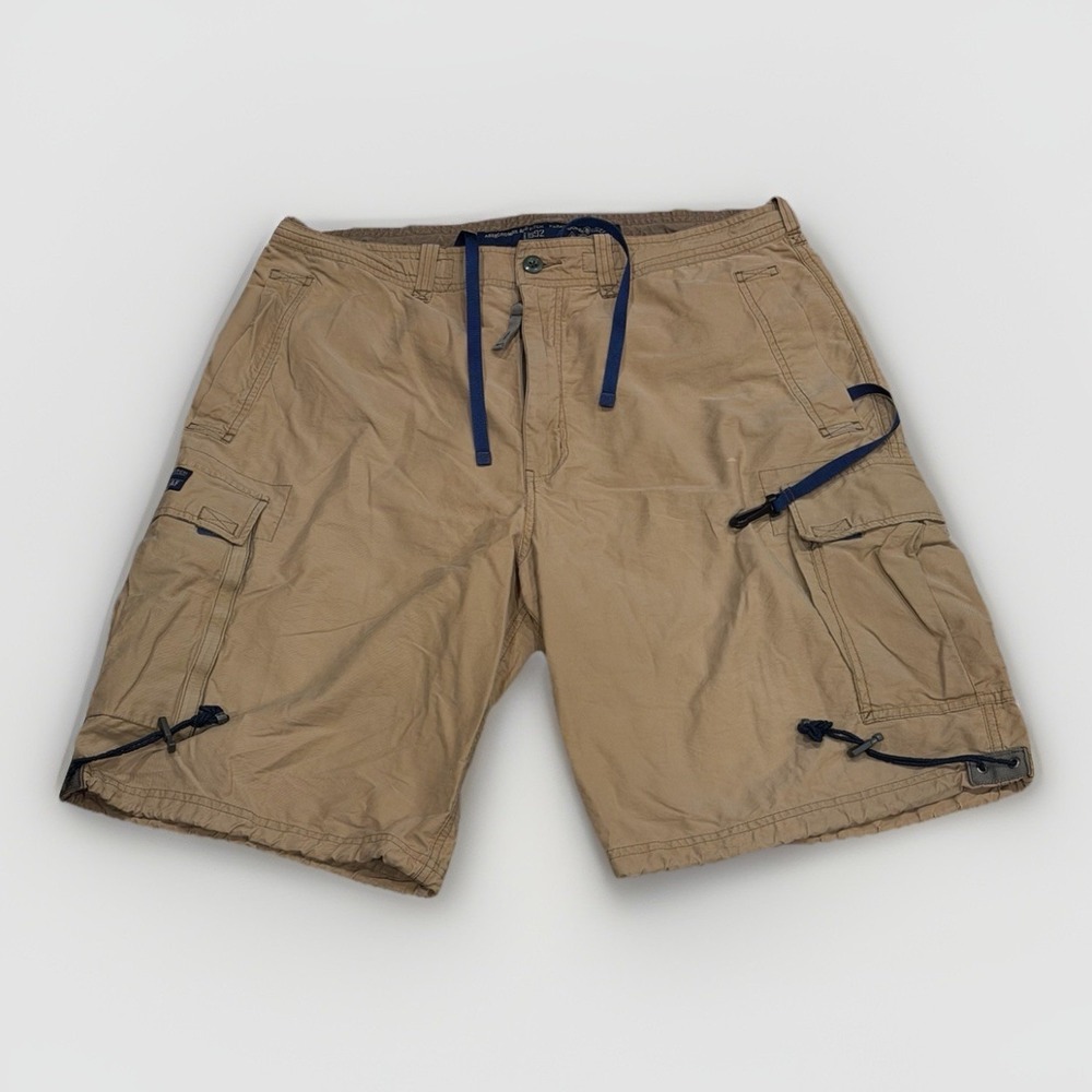 Vtg Abercrombie & Fitch Paratrooper Cargo Shorts Men's L Y2K Grunge 90s Skater
